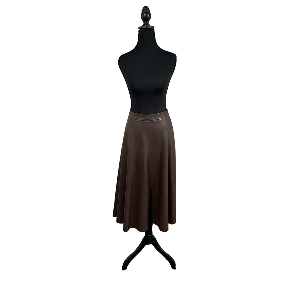 Banana Republic Vegan Leather Midi Skirt NWT